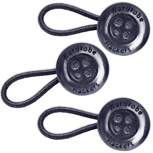Image of Wardrobe Hackers Collar Extenders for Mens Shirts (Soft Elastic) Tight Neck Collar Relief - Expander Buttons for Dress Shirts