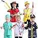 TopTie 5 Sets Role Play Costume for Kids Policeman Fire Chief Engineer with Accessories