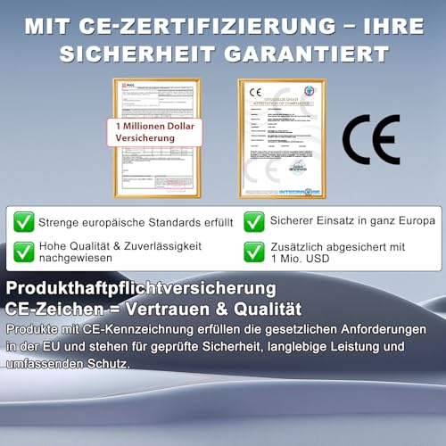 HEATIT JHSF 1m Selbstregulierendes Heizkabel mit Thermostat Ideal für WasserleitungWder Pflanzen, wasserdichte Begleitheizung, Innen-Rohrbegleitheizung Vorkonfektioniert mit Stecker 16,4 W/m 230V