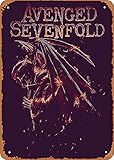 Wanfst Music Avenged Sevenfold Metal Tin Sign Poster Vintage Art Wall Decor 12 x 8 inch