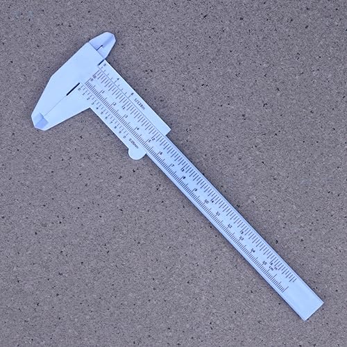 Calibrador plástico métrico pequeño 6 pulgadas miniatura 3
