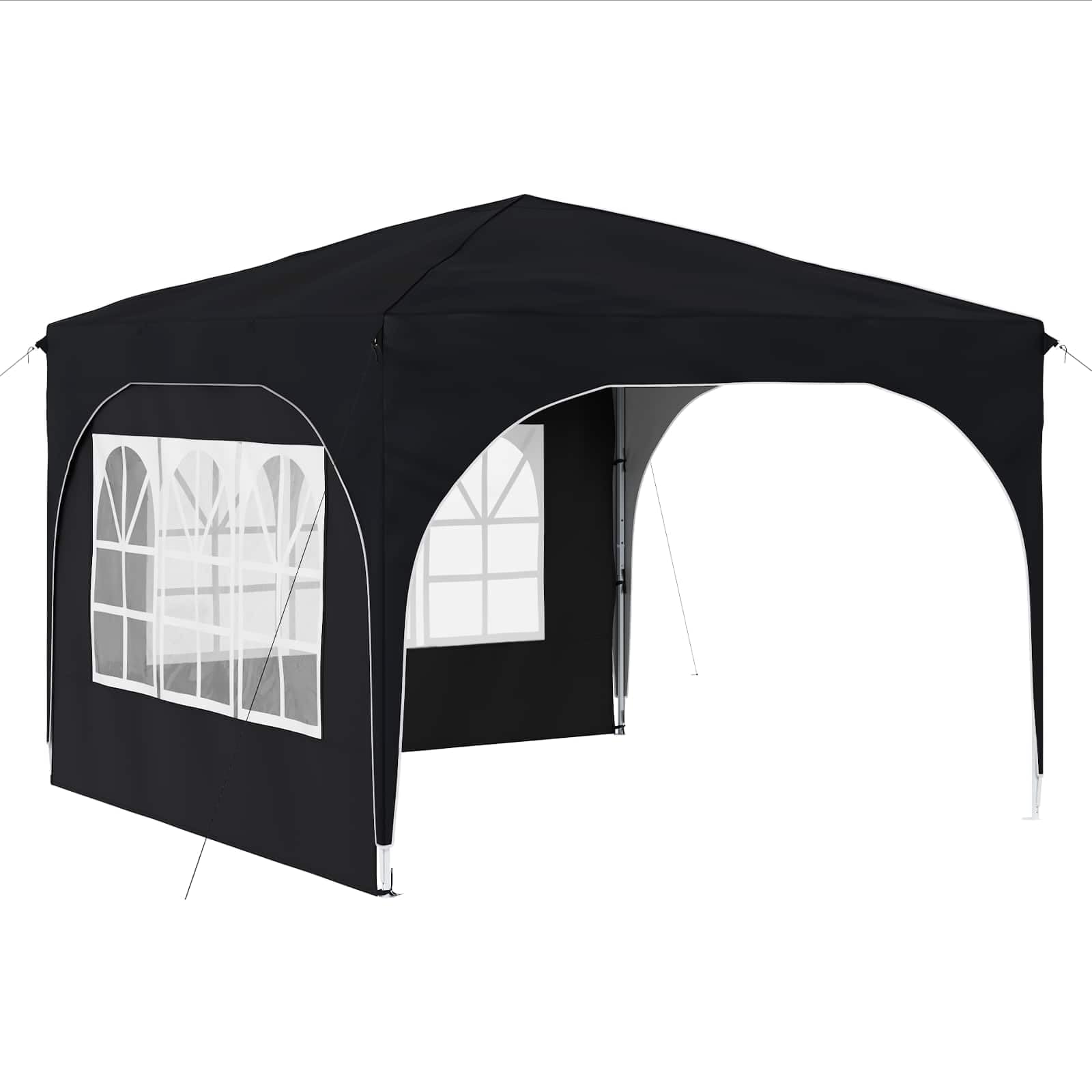 Składany namiot typu Pop-up 290 x 290 x 245 cm antracyt Oxford 210D z torbą