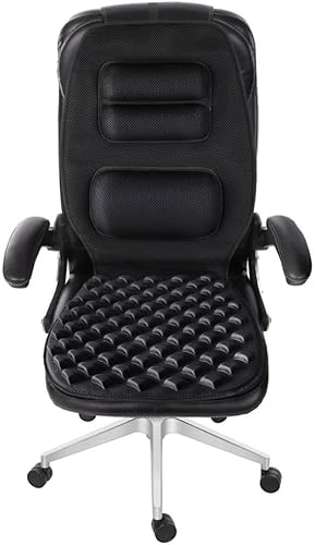 Miniatura 5 de FOMI Cojín de gel de alta calidad y soporte firme para la espalda, cojín de asiento y almohada torácica superior inferior y lumbar para automóvil,