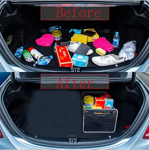 image for DEFTEN Auto Trunk Organizer Collapsible Cargo Storage Container Black 