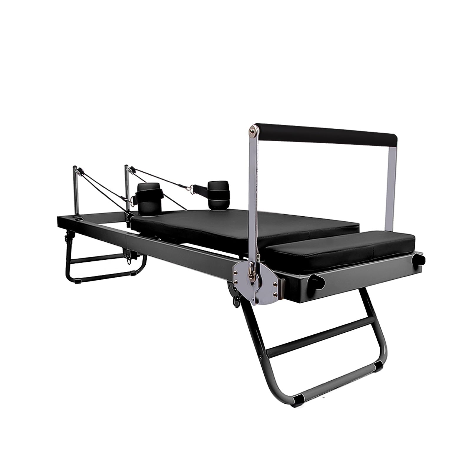 Riformatore di Pilates pieghevole, riformatore di pilates di casa,di allenamento core pilate regolabile - Capacità di peso di 300 libbre Macchina per i principianti e gli utenti intermedi