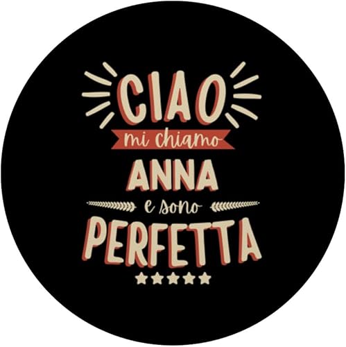 Miniatura 3 de Anna Idea Regalo Personalizzata Amica Nome Divertente PopSockets Standard PopGrip