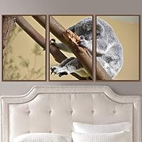 3 Piece Framed Canvas Wall Art Cuddle Up Rustic Urban Canvas Prints Home Artwork Decoration for Living Room,Bedroom - 16