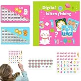 Eayoly 5 Pcs Tout sur Le Tableau d'aujourd'Hui - Ensemble de dix Cadres magnétiques géants 3-en-1 Learning Resource - Manipulateur de mathématiques pour Les Jeux de mathématiques d'horloge