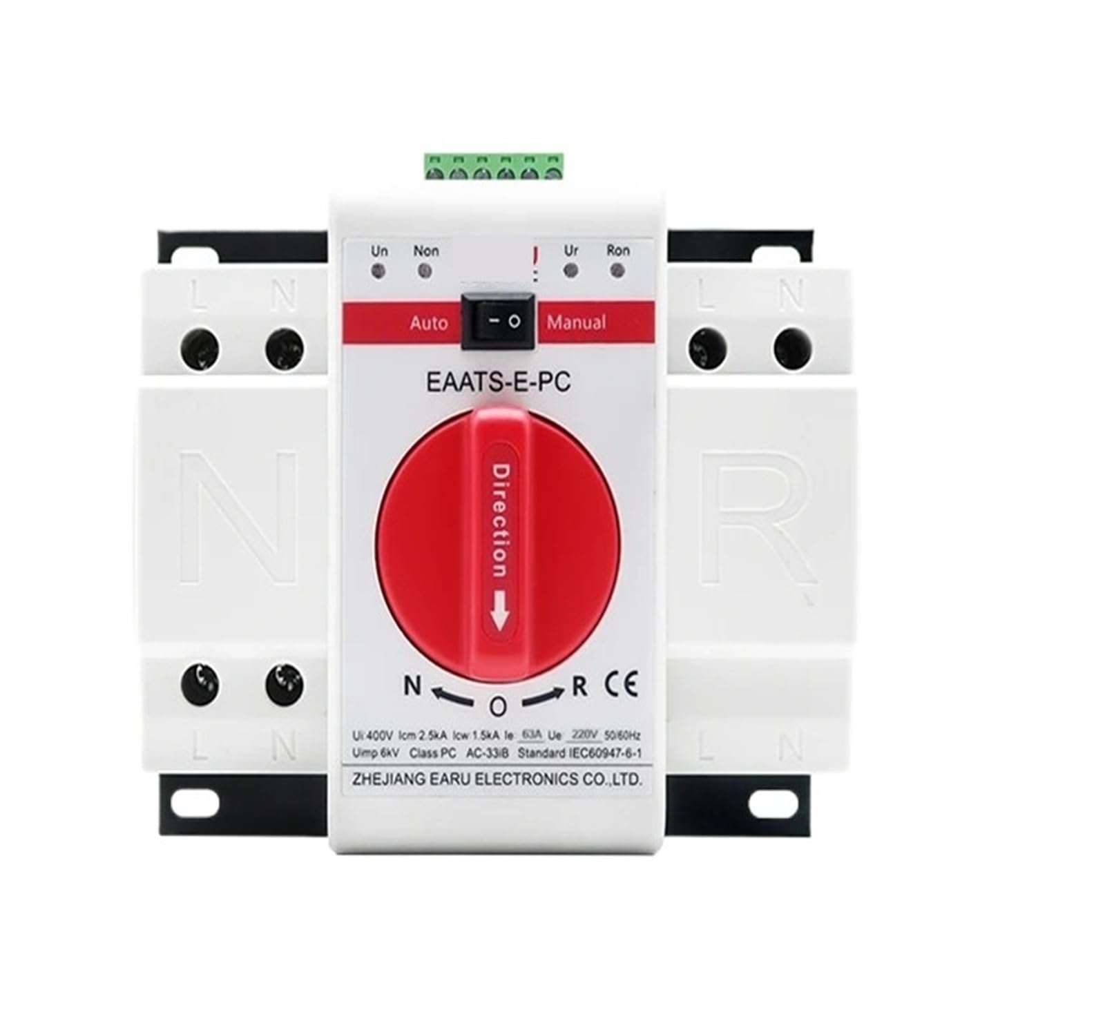 Interruptor de transferencia automática PV para hogar conectado y sistemas solares 4P 125A 4
