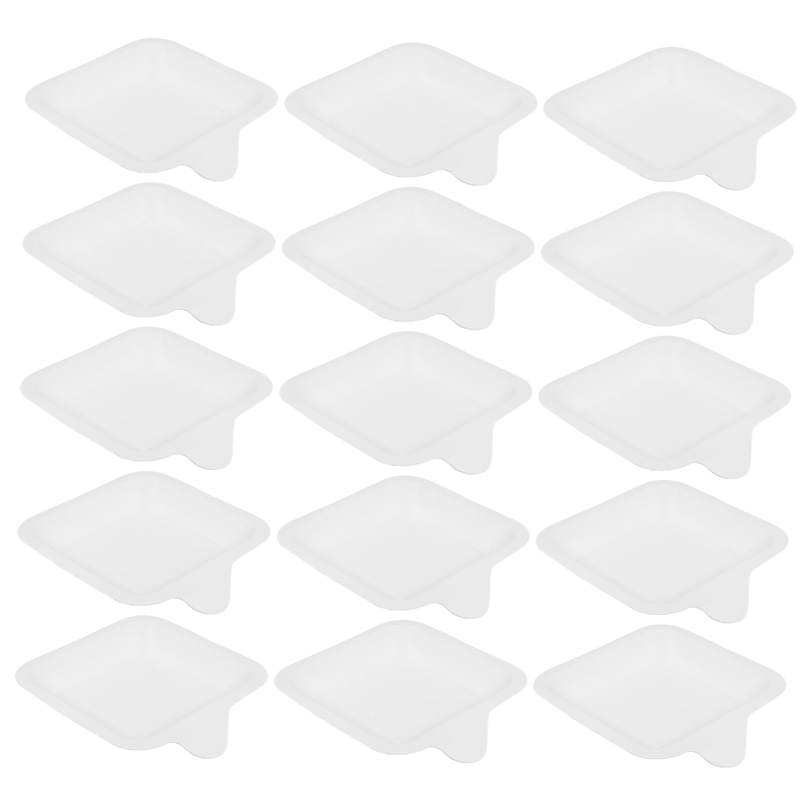 100 Piezas Unidades Platos Cuadrados Desechables para Fiestas Cumpleaños y Barbacoas Platos Resistentes para Tartas Catering y Reuniones al Aire