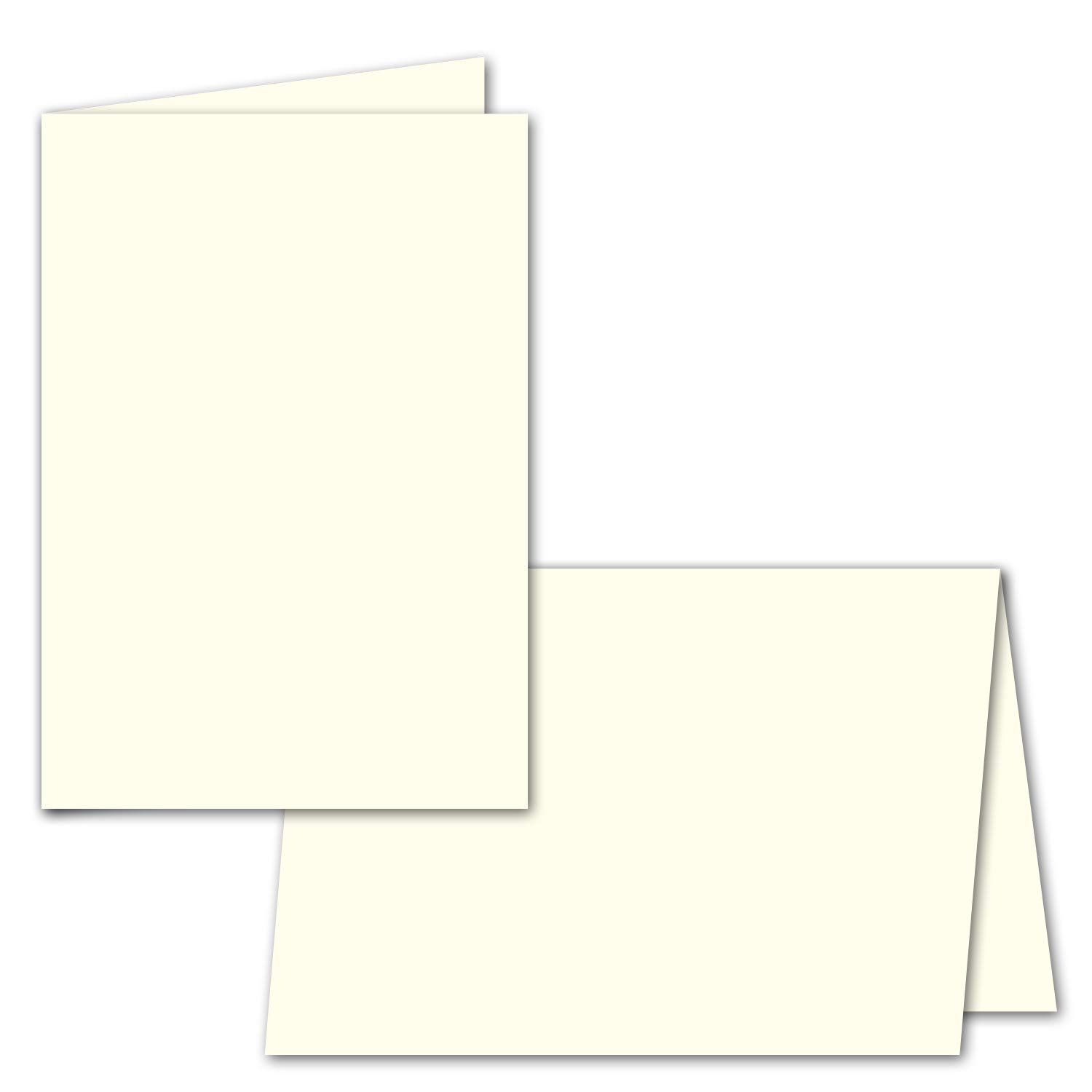 400x papel de inserción plegable para tarjetas dobles DIN A5 - blanco natural - 297 x 210 mm (210 x 148 mm plegado) - ideal para imprimir con tinta y láser - papel mate de GUSTAV NEUSER