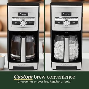 Cuisinart Coffee Maker, Personal Brew, Programmable, 12-Cup, DCC-12 | Automatic coffee machine for home brewing convenience, adjustable brew strength, stainless steel/black — photo 3 of 6
