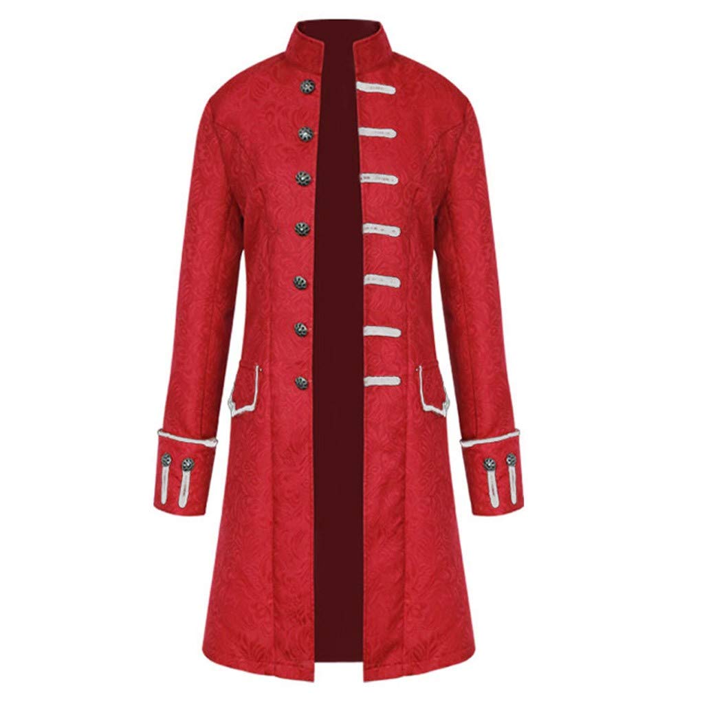 Herren Steampunk Jacke Gothic, Smokings Für Herren Mittelalter Kleidung Herren Frack Jacke Steampunk Mantel Gothic Vikings Gehrock Gothic Jacke Für Herren, Halloween Fashing Smoking Kostüm
