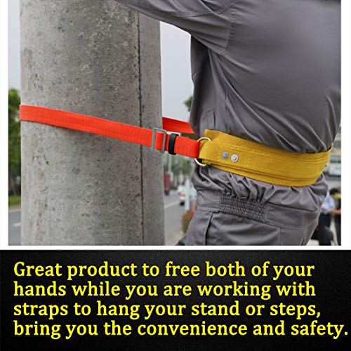 Boaton Hunting Safety Harness, Tree Climbing Belt, Linemans Belt, Add Level of Safety for Hunting, Hanging Stand Or Step, Trimming Tree, Putting Up Deer Stand, Installing Steps, Ladder Or Climbing