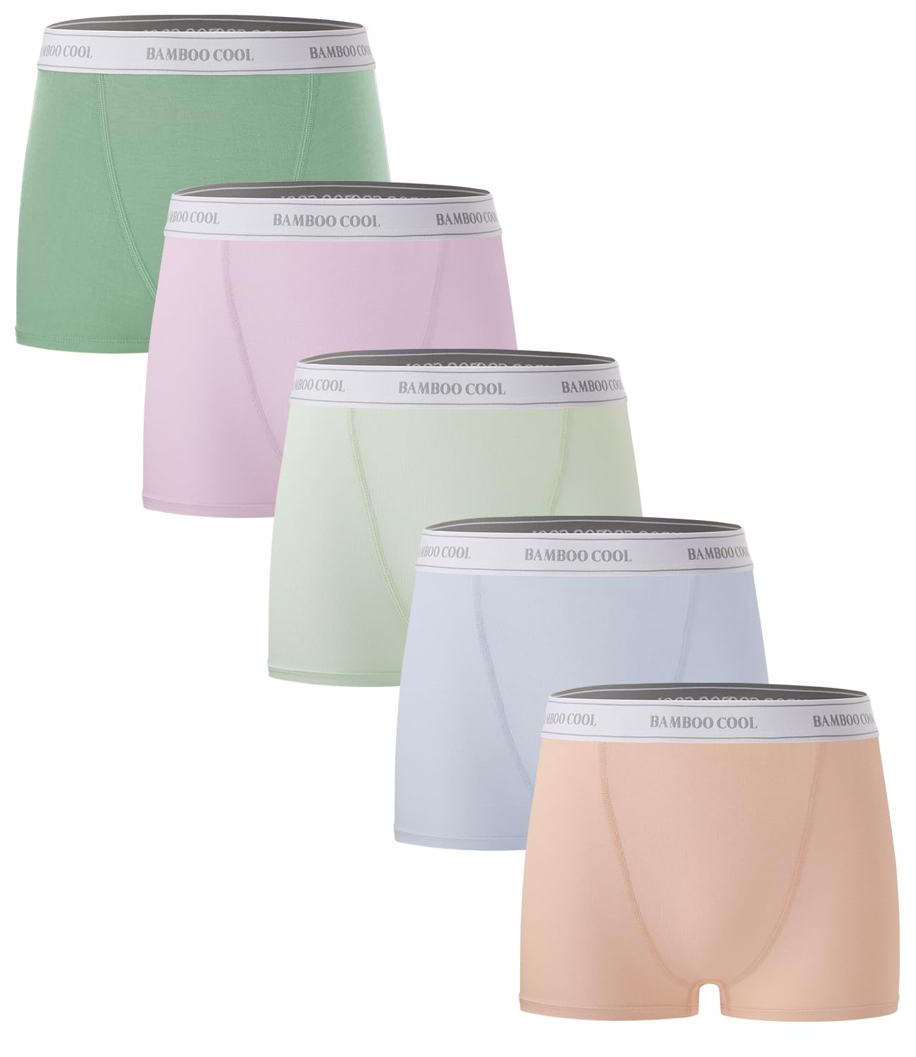 Womens Bamboo Boxer Briefs Underwear Soft Stretch Boy Shorts Panties for Women