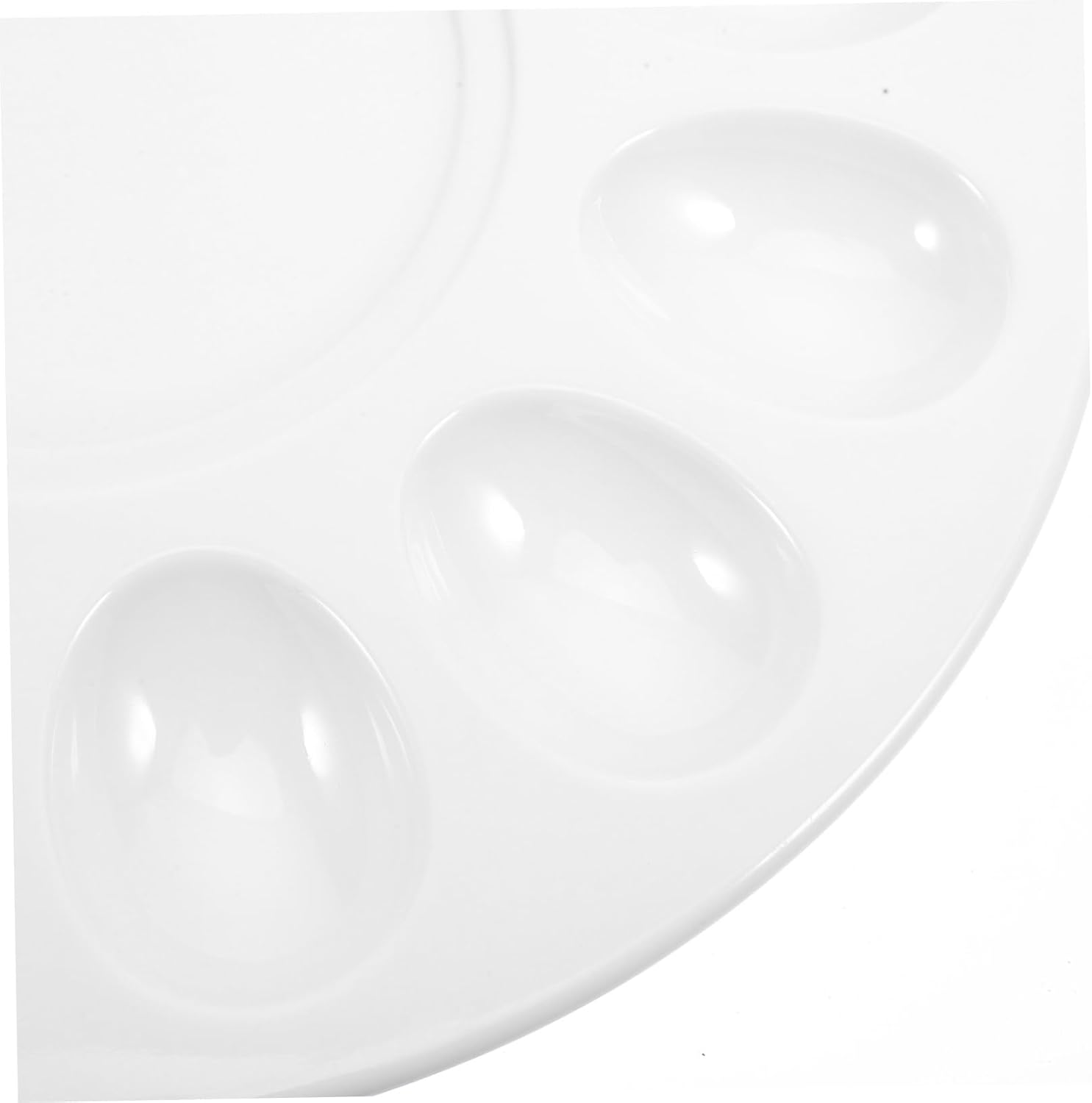 Garneck 1pc Shrimp Paste Plate Kitchen Tableware for Meatballs Eggs Elegant Design for Dining Room Use Easy to Clean for Hot Pot Appetizer Serving