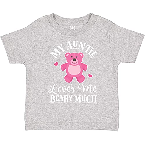 inktastic My Auntie Loves Me Girls Bear Toddler T-Shirt