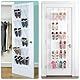 Schuh tür Organizer, Organizer über der Tür für Schuhe, Hängeorganizer Pantoffelregal Damen High Heels 24 große TascheAufbewahrungsbügel Schmaler Schuhhalter mit 3 Haken für Schlafzimmerschrank
