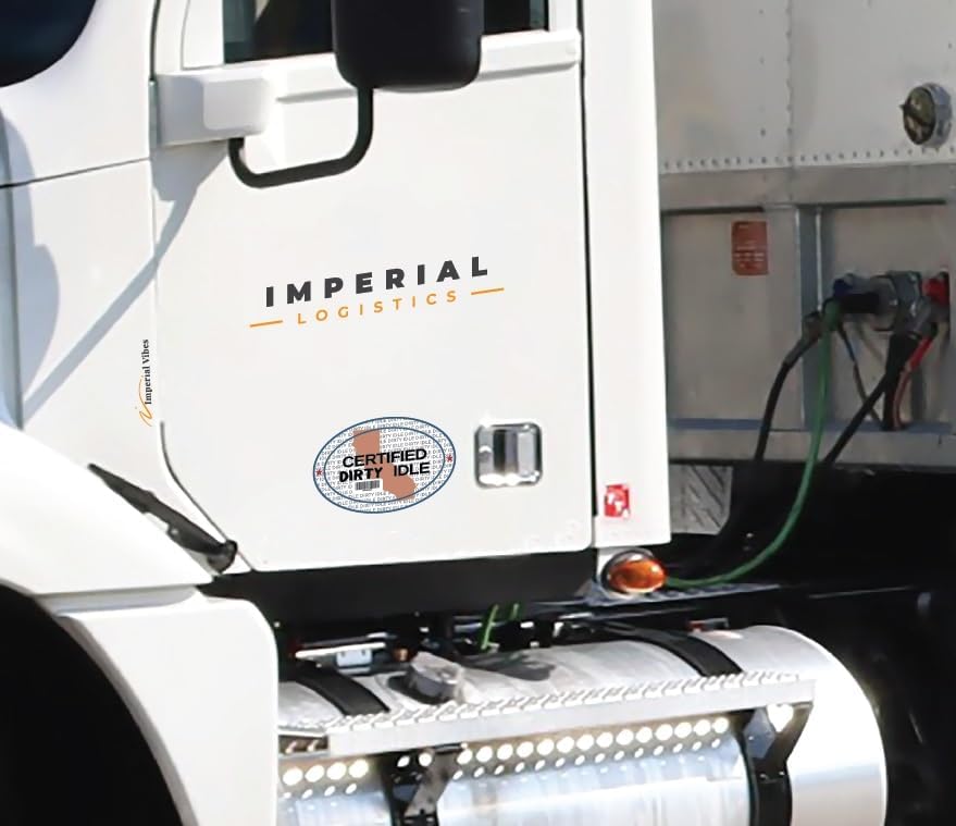 Miniatura 3 de Imperial Vibes Pegatina sucia ociosa (2 unidades), vinilo extraíble impermeable para decoración del hogar, ventanas, laptop y camiones