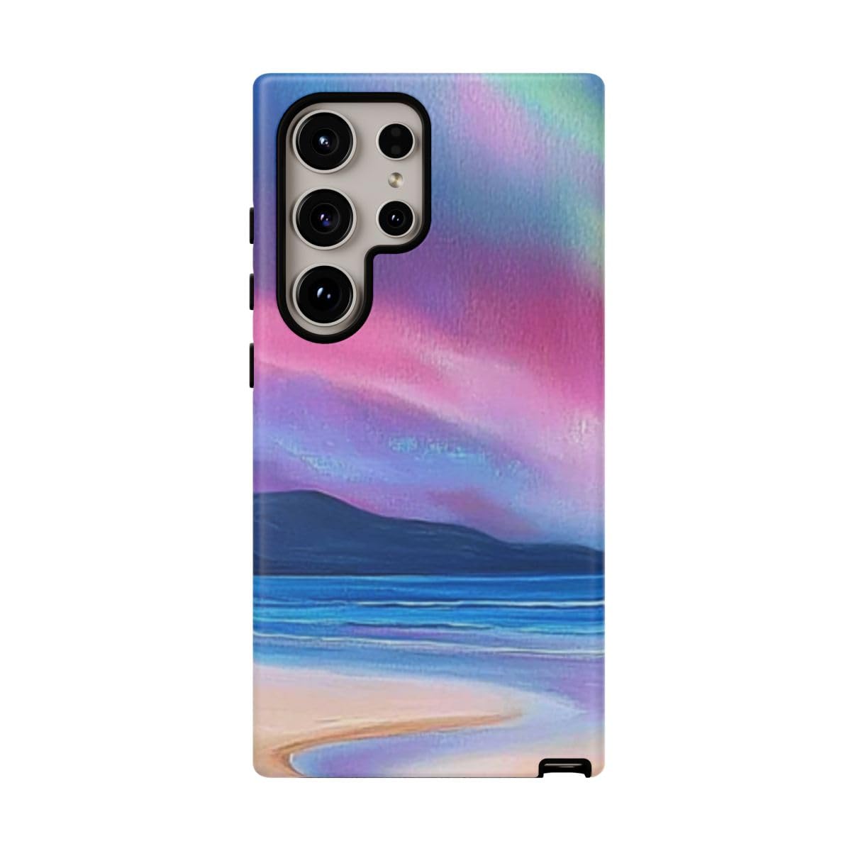 Coque Samsung S24 Ultra bleu rigide mate protège rayures