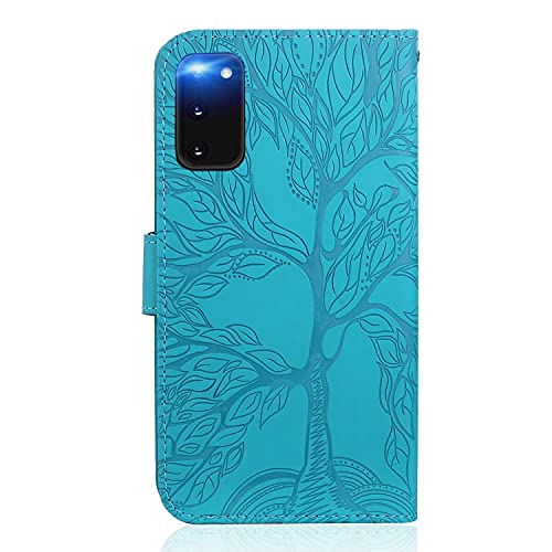 Samsung Galaxy S20 Hülle LEINUO Klapphülle aus PU-Leder
