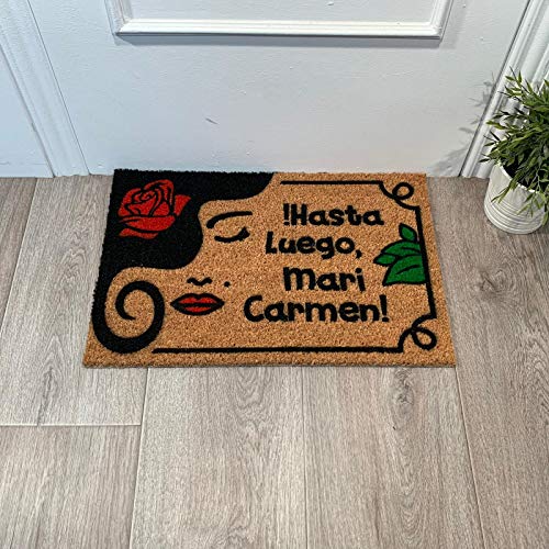 Top Mat Felpudo Pintado a Mano  hasta Luego Mari Carmen 12