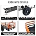 ATV Trailer 1500lbs 15 Cubic Feet Utility Trailer, ATV Dump Trailers for Hauling, Yard Garden Lawn Trailers Pull Behind for Lawn Mowers, Tractors, ATVs, UTVs, Lawn Mower Cart Tow Behind, Steel