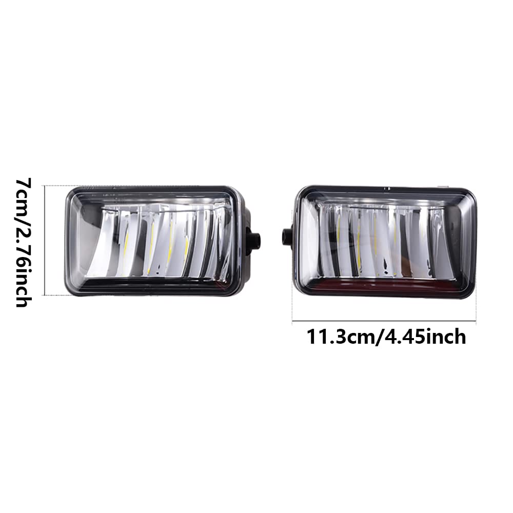 Riloer 2pcs 12V 15W LED auto fendinebbia anteriori, sinistra destra fendinebbia sostituzione per F0RD F150 F-150 2015-2018, impermeabile antiurto alta luminosità sostituire