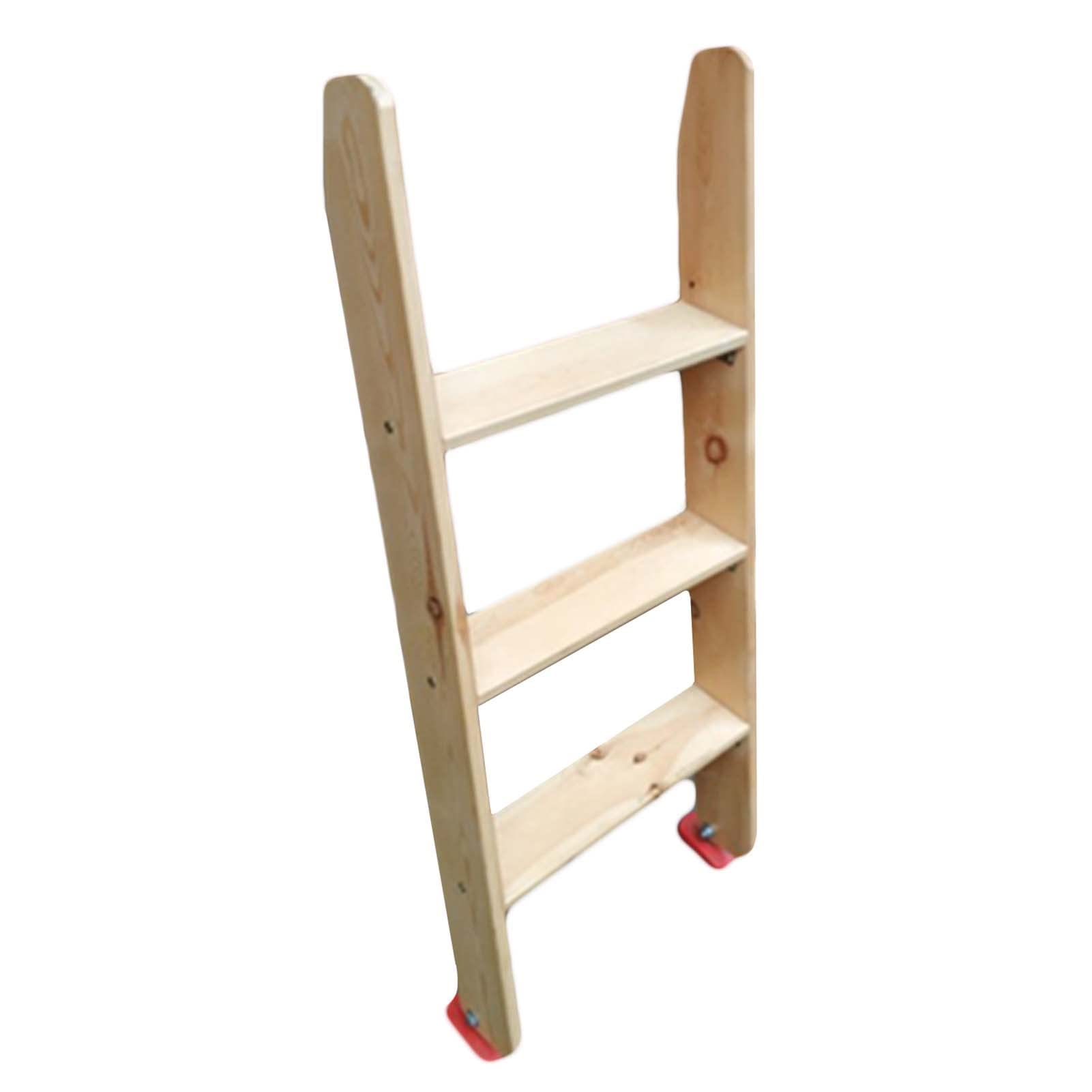 Drabina piętrowa Wytrzymała drabina piętrowa z gumową podkładką, ekologiczne drewniane bunkhouses AppartmentStep Ladder, bezpieczna drabina do łóżka piętrowego do akademika/domu/łóżka