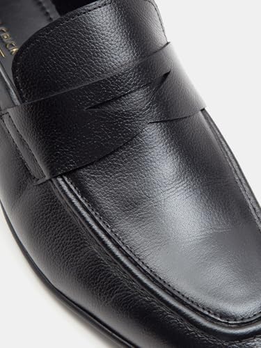 Image of Thomas Crick Slip-Resistant Rubber Sole Lightweight Soft Leather Loafers