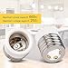 JACKYLED UL-Listed E39 to E26 Adapter Mogul to Medium Light Bulb Lamp Socket Porcelain Converter, 2-Pack (Not for 3-Way Bulbs)