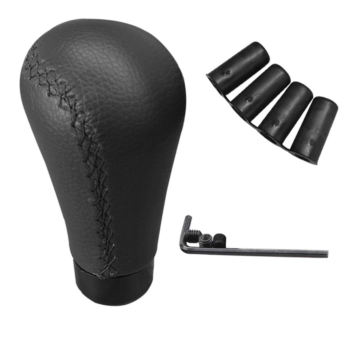 Photo 1 of ZIMISI 5 Speed Shifter Knobs, Manual Transmission Shifting Stick Handle, Leather Car Gear Shift Knob, Universal Car Shifter Lever Replacement Accessories for Most Manual Vehicles (Black)