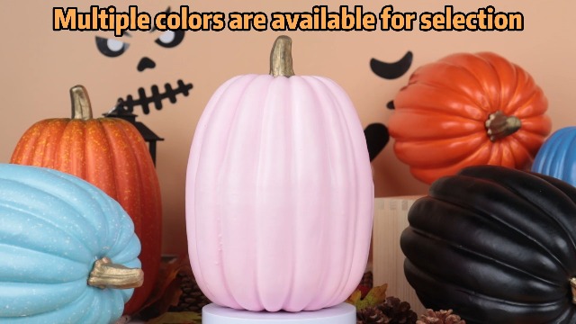 Amazon.com: vensovo 8 Inch Large Orange Pumpkins for Decorating