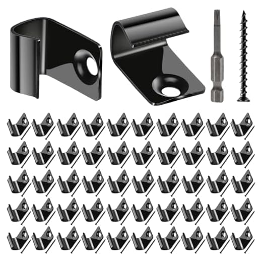Hidden Deck Starter Clips 50Pack for Composite Decking with Decking Screws