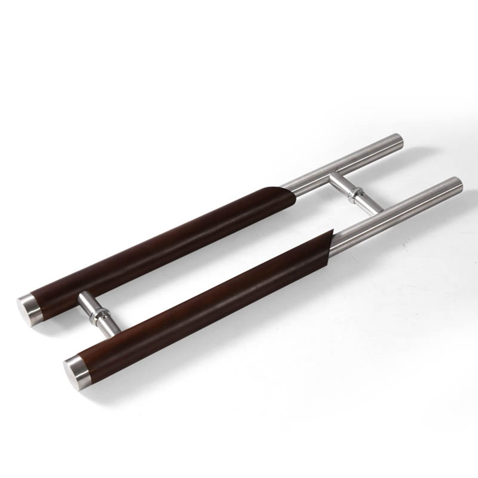Poignée de porte en verre ou bois double face pour entrée loft