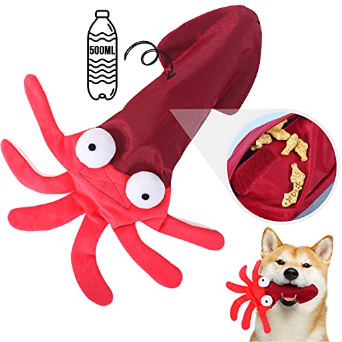 Interactive Dog Toys, Dog Food Puzzle Toys Octopus Plush Dog Toys for Small Medium Large Dogs, Puppies, Chew Toys Fun Skin