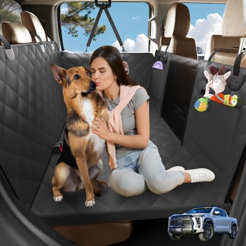 AIEDOULER Truck Dog Seat Cover Back Seat-Safe Ride, Dog Seat Cover for Back Seat-Ultimate Clean, Dog Hammock for Truck-Interior Protection, Fits F150, RAM1500, Sierra, Silverado,Tundra, Titan（59‘x29’