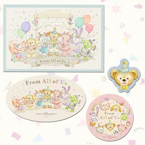Amazon.co.jp: ダッフィー＆フレンズ カード＆ステッカーセット 