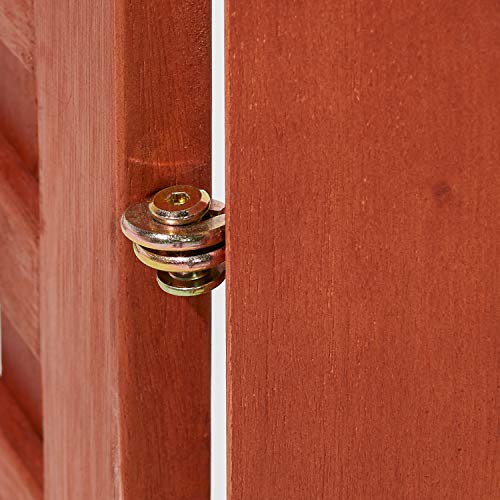 Outdoor Wood Privacy Screen for Outdoor Use - 4 Panel - 46