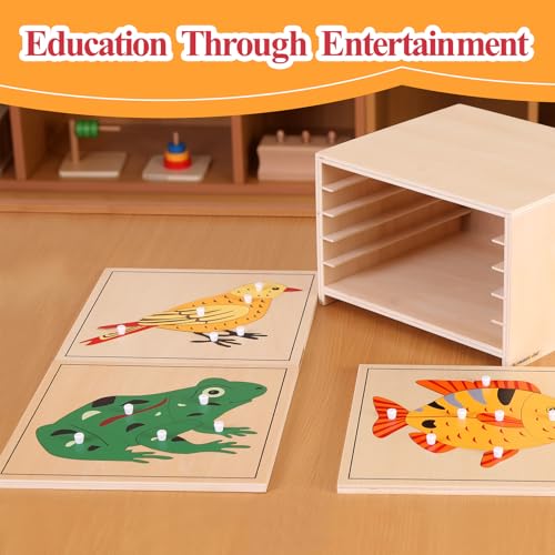Image of Montessori Outlet Frog Puzzle for 3-6 Years Montessori Education at School and Home