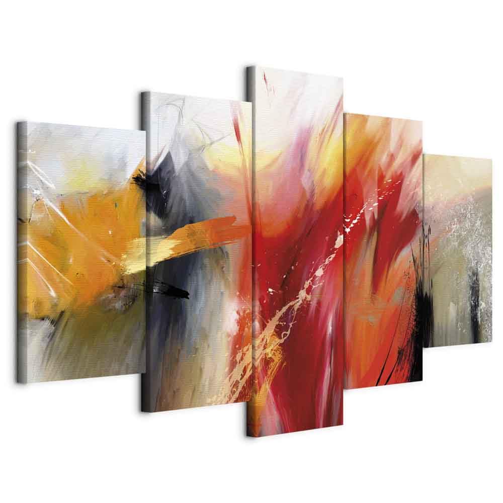 B&D XXL - Quadro 150x75 cm 5 Pezzi - Stampa su Tela