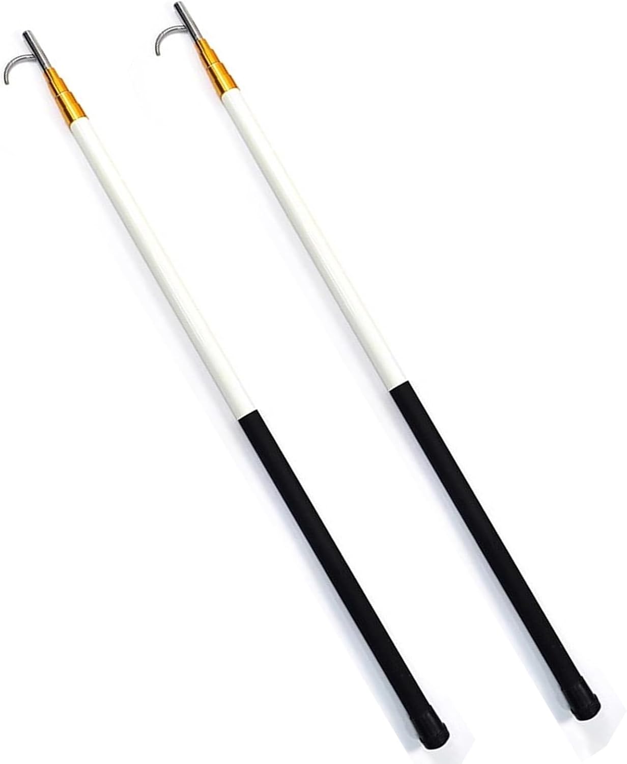 Multipurpose Pool Tool Pole-4m,5m,6m,Lightweight Telescopic Extension Pole with Practical Hook,Fiberglass Pool Pole with Stainless Steel Hook,Suitable for Water Park,Seaside