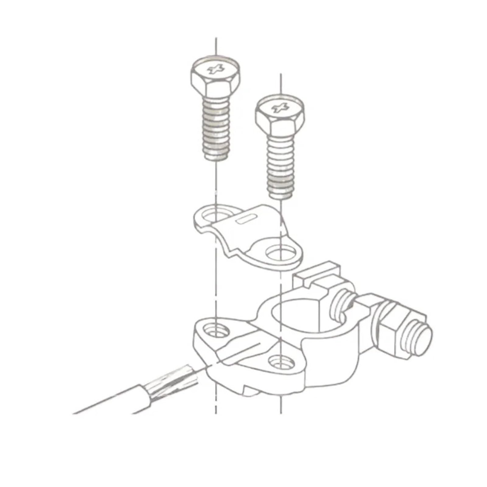Connettore per morsetto terminale batteria Morsetti for batteria in rame puro YC-110 Connettori for auto, Morsetti for batterie di accumulo 16,9 x 17,5 mm