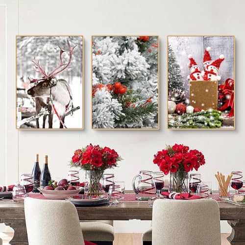 Images modernes de nature et de Noël pour créer une ambiance cocooning dans le salon