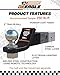 DEEAGLE 2 inch Ball Hitch with Pin, Heavy Duty Steel Receiver Hitches, Trailer Ball Hitch Fits 2 inch Receiver, 6000lbs, 2 in Drop