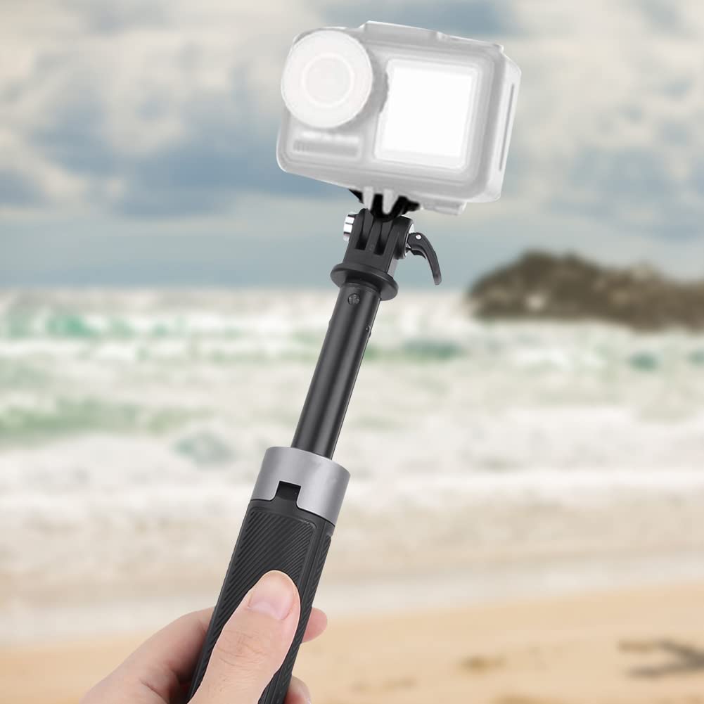 Action Camera Treppiede Pieghevole Asta per Selfie Asta di Prolunga Maniglia Antiscivolo per Fotografia All'aperto