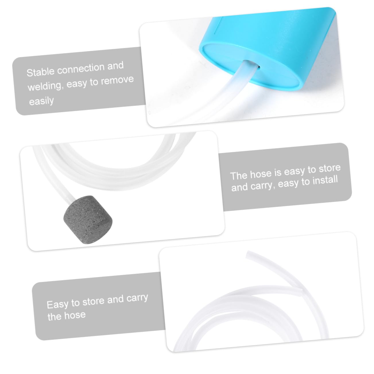 Happyyami 3piezas Bomba De Aire Portátil USB para Acuario Silenciosa para Mantener Tanques Actividades Al Aire