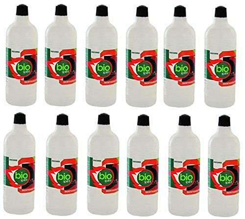 12x 1 LT BIOETANOLO COMBUSTIBILE Ecologico Naturale INODORE per Camino BIOCAMINO Sprint