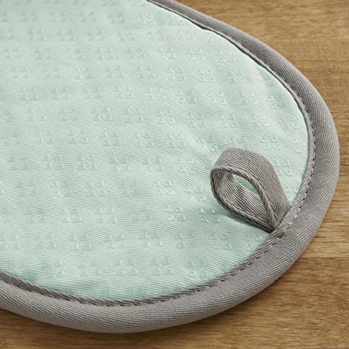 Image of KitchenAid Asteroid Pot Holder 2-Pack Set, Mineral Water Aqua, 6.5 inchx10 inch