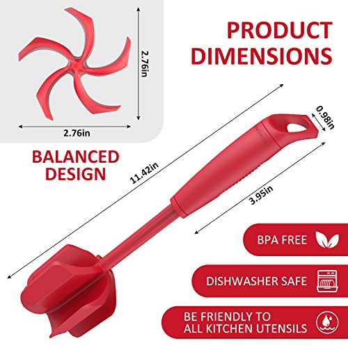 Ourokhome Rotary Cheese Grater Shredder And Hamburger Meat Chopper Stirrer, Round Food Slicer With 3 Drum Blades And Ground Beef Meat Breaker With Heat Resistant 5 Curved Blades #TOP6